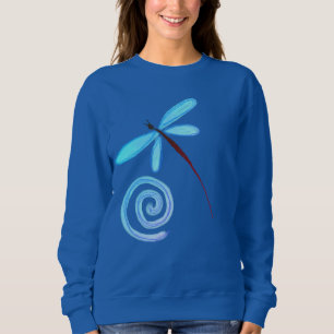 Camiseta Dragonfly e Abstrato espiral Arte Vestida