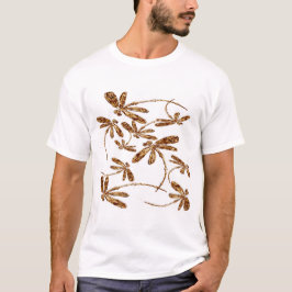 Camiseta Dragonfly Frenzy Dourado