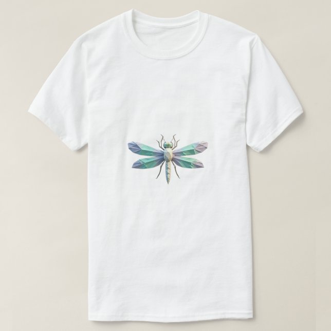 Camiseta Dragonfly Geométrica (Frente do Design)