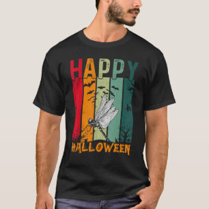 Camiseta Dragonfly Girls Boys Retro Halloween Parte Janta