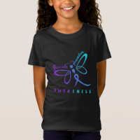 Dragonfly Suicida Prevention Aware Tea Ribbon