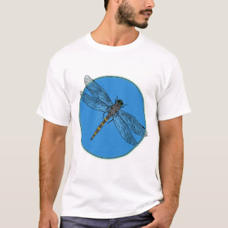 Camiseta Dragonfly Summer – Light Blue Circle Art