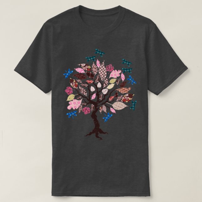 Camiseta Dragonfly Tree Animal Dragonfly (Frente do Design)