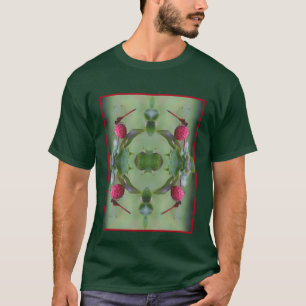 Camiseta Dragonfly Vermelha Na Fruta Dogwood