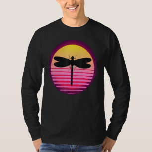 Camiseta Dragonfly Vintage Voando Animais Para Homens