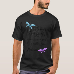 Camiseta Dragonfly Visitor De Dragonflies De Cotação Pesada