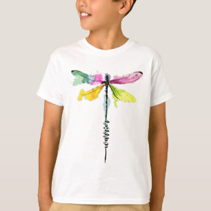 Camiseta Dragonfly Warrior Semicolon Prevenção Suicídio Awa