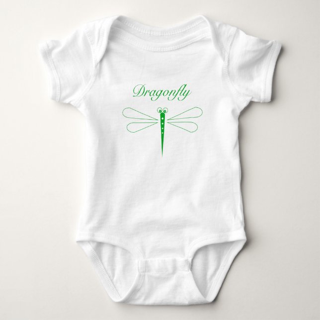 Camiseta Dragonfly - White Baby Jersey Bodycase (Frente)