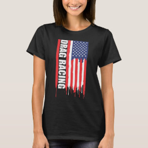 Camiseta Dragster De Carro Musculoso De Bandeira Da Onu Da