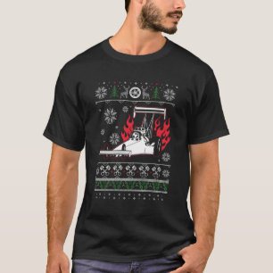 Camiseta Dragster de Corrida de Arrasto Feio Design de Nata