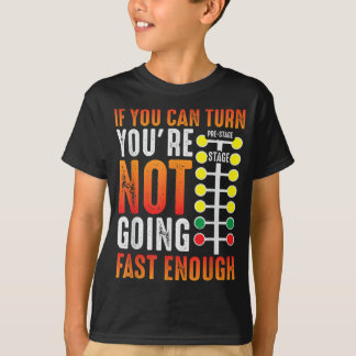 Camiseta Dragster dizendo corrida de carros de corrida habi
