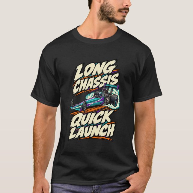 Camiseta Dragster Long Chassis Quick Launch (Frente)