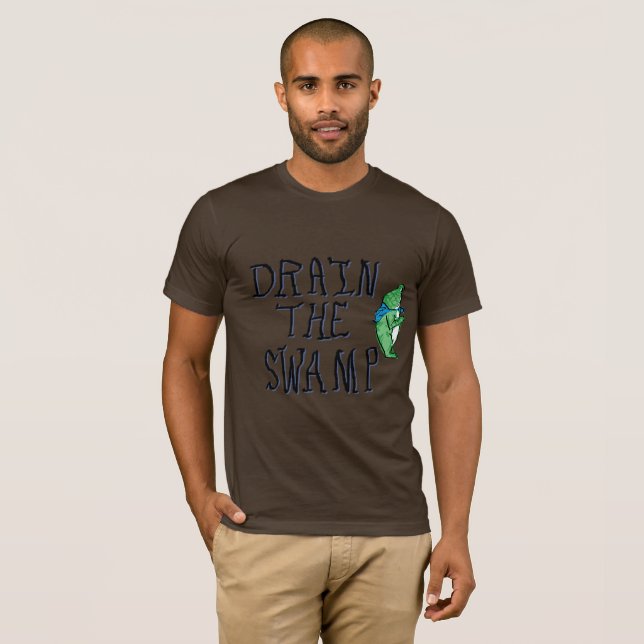 Camiseta drain the swamp portland frog (Frente Completa)