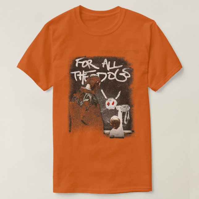 Camiseta Drake Para Todos Os Cães Saqueia (Frente do Design)
