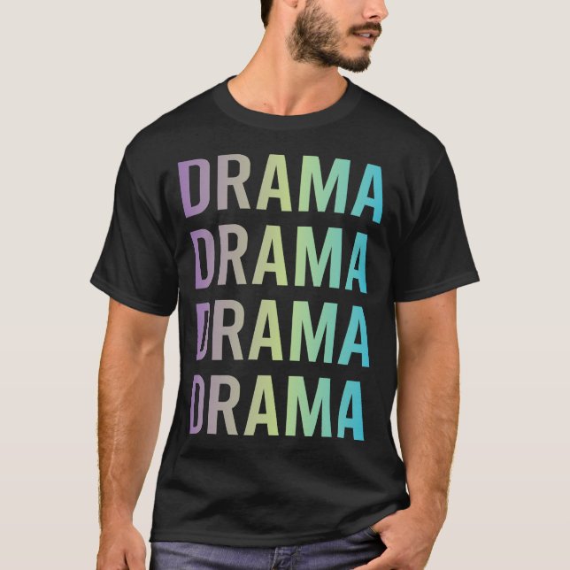 Camiseta Drama Azul Roxo (Frente)