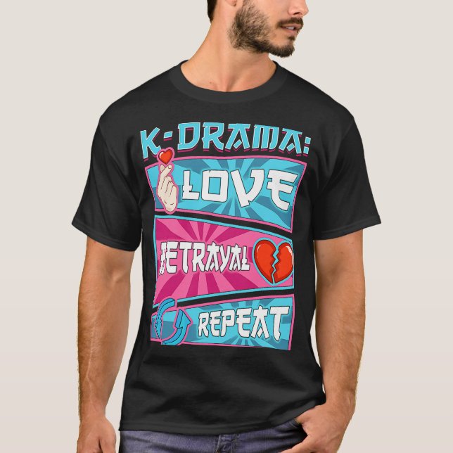 Camiseta Drama Coreano para Mulheres Kdrama Fashion Cute Kd (Frente)