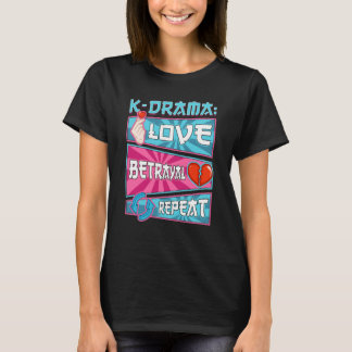 Camiseta Drama Coreano para Mulheres Kdrama Fashion Cute Kd