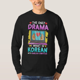 Camiseta Drama Coreano para Mulheres Kdrama Moda Kdrama Fof