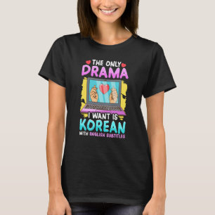 Camiseta Drama Coreano para Mulheres Kdrama Moda Kdrama Fof