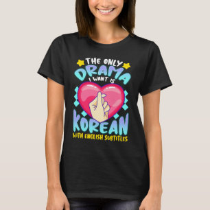 Camiseta Drama Coreano para Mulheres Kdrama Moda Kdrama Fof