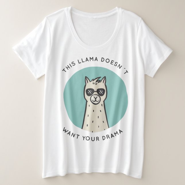 Camiseta Drama do lama (Frente do Design)
