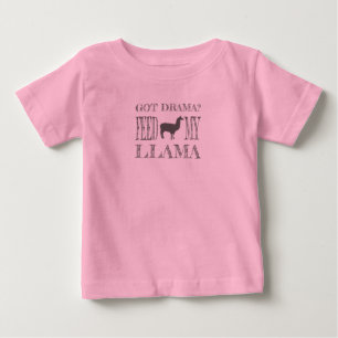 Camiseta Drama Llama Fez Drama Alimentar Meu Lama