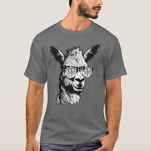 Camiseta Drama Llama Punny Llama Lover's Men (Frente)