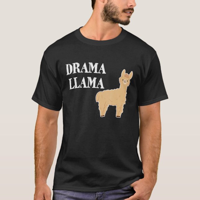 Camiseta Drama Llama Whimsical Animal Tee (Frente)