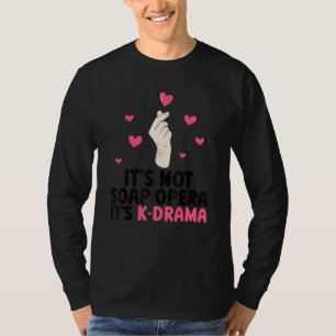 Camiseta Dramas K Pop K Símbolo de Mão Coração Mercadorias 