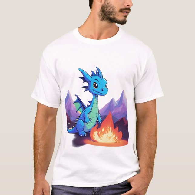 Camiseta Dramaticamente Adorável: Teto do Mascote do Crânio (Frente)