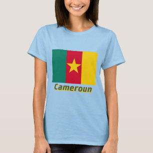 Camiseta Drapeau Cameroun avec le nom en français
