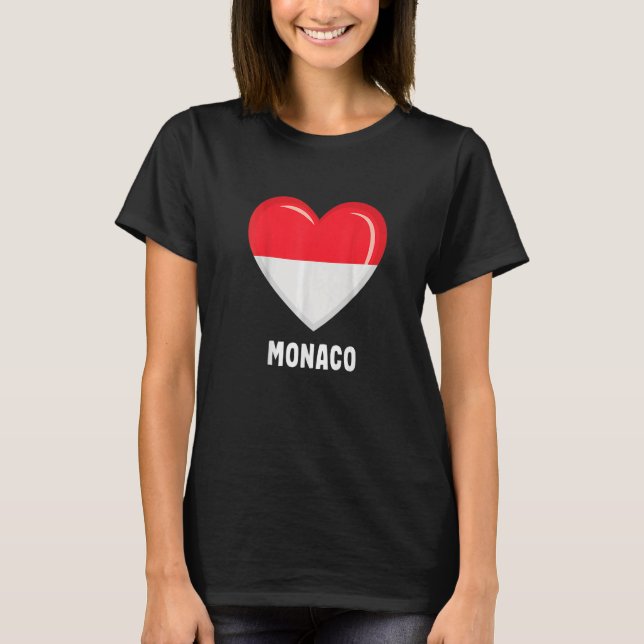 Camiseta Drapeau de Mônaco Monacan 2 (Frente)