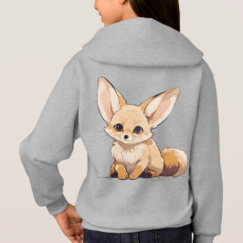 Camiseta Drawing of a Fennec, Desert Fox, in Cartoon style