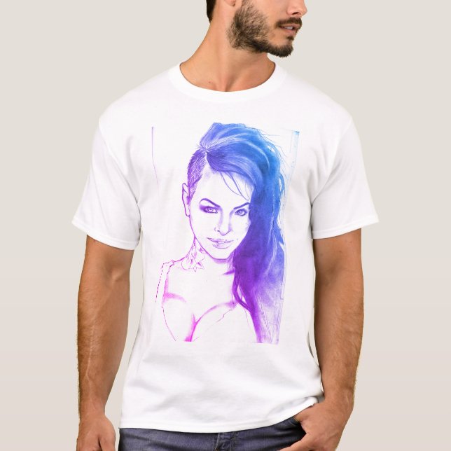 CAMISETA Drawn Christy Mack | tbw studios (Frente)