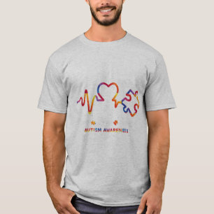 Camiseta Drawstring closurelive, love, accept, autism, awar