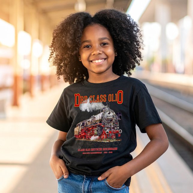 Camiseta DRB Class 01.10 Steam Train. Deutsche Reichsbahn (DRB Class 01.10 Steam Train. Deutsche Reichsbahn. Girl Basic T-Shirt)