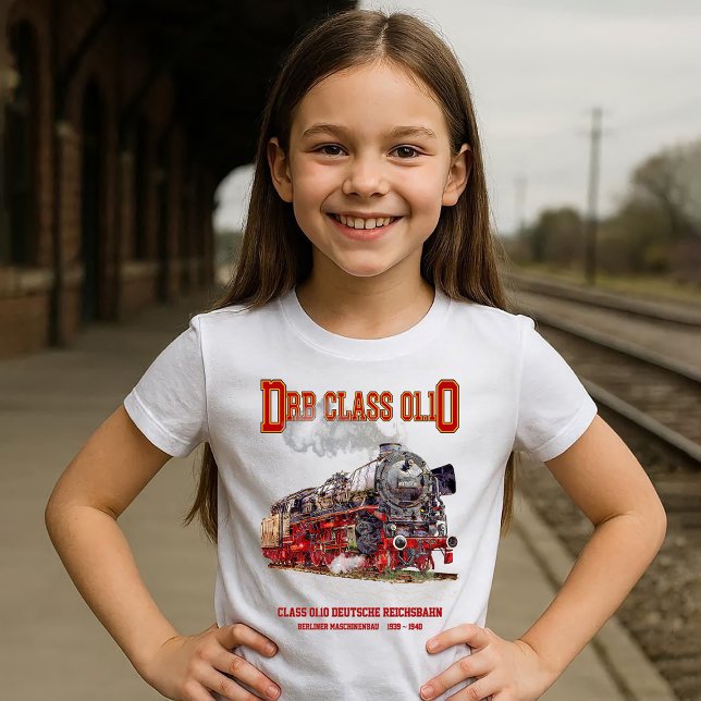 Camiseta DRB Class 01.10 Steam Train. Deutsche Reichsbahn (DRB Class 01.10 Steam Train. Deutsche Reichsbahn. Girl Basic T-Shirt)
