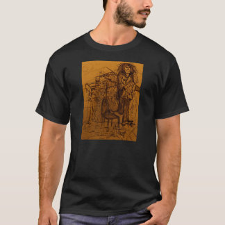CAMISETA DREAD ESPERANDO EM UM CALÇADO