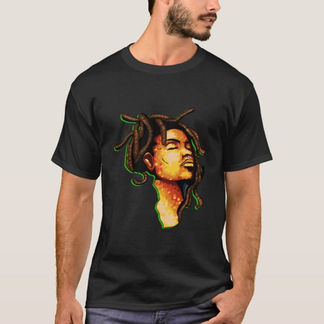 Camiseta Dreadlock - Pão África de Amor (Frente)