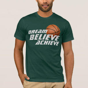 Camiseta Dream Acredite em Atingir Basquete