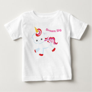 Camiseta Dream Big Baby Girl PInk Unicorn