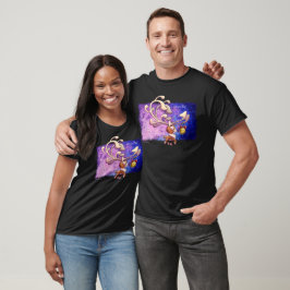 Camiseta DREAM BIG CHRISTMAS REINDEER de Jeff Willis Art