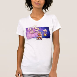 Camiseta DREAM BIG CHRISTMAS REINDEER de Jeff Willis Art