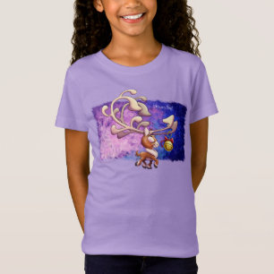 Camiseta DREAM BIG CHRISTMAS REINDEER de Jeff Willis Art
