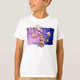 Camiseta DREAM BIG CHRISTMAS REINDEER de Jeff Willis Art