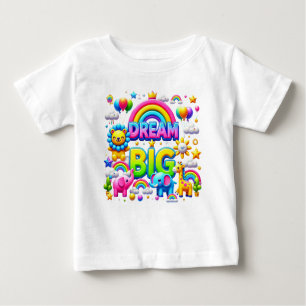 Camiseta "Dream Big: Royal Rainbow Tee"
