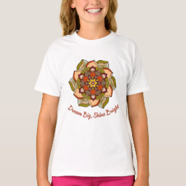 Camiseta Dream Big, Shine Bright Children's Mandala