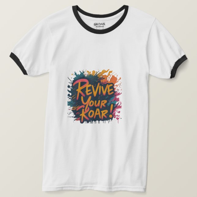 Camiseta "Dream Big: Tee de Cotação Inspiracional" (Frente do Design)