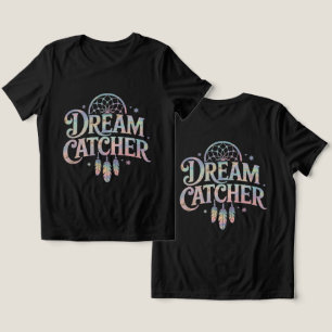 Camiseta Dream Catcher - Texto Holográfico Iridescente