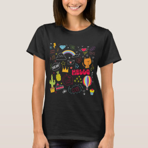 Camiseta Dream Love Olá Arte de Dobra Visual Desenho